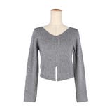 フロントスリットニットトップス | coca | 詳細画像4 