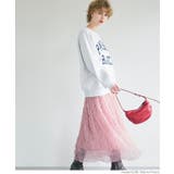 ［Pink］ | ウェーブチュールスカート レディース | coca