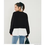 【再入荷】バルーンレイヤードニットトップス | coca | 詳細画像13 