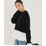 【再入荷】バルーンレイヤードニットトップス | coca | 詳細画像15 