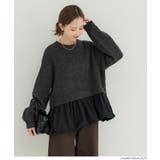 【再入荷】バルーンレイヤードニットトップス | coca | 詳細画像8 