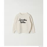 親子お揃いロゴ刺繍ニットトップス キッズ | coca | 詳細画像13 