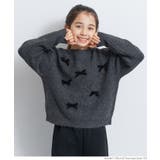 ［Charcoal］ | リボンニットトップス | coca