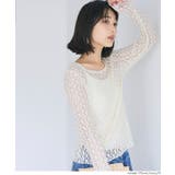 ［Ivory］ | ストレッチチュールレーストップス | coca