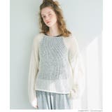 シアーメッシュニットトップス レディース | coca | 詳細画像11