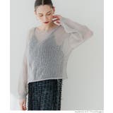 ［Grage］ | シアーメッシュニットトップス レディース | coca