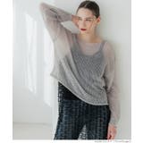 シアーメッシュニットトップス レディース | coca | 詳細画像17