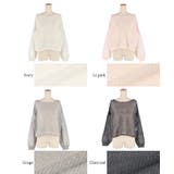 シアーメッシュニットトップス レディース | coca | 詳細画像27