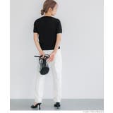 シャリ感レーヨンロゴ刺繍ニット レディース | coca | 詳細画像9