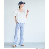 クロスシャーリングセミフレアパンツ レディース | coca | 詳細画像20