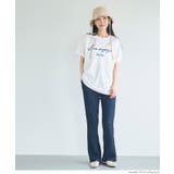 ［Navy］ | クロスシャーリングセミフレアパンツ レディース  | coca