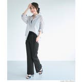クロスシャーリングセミフレアパンツ レディース | coca | 詳細画像9
