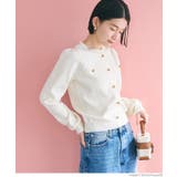 ゴールドボタンニットプルオーバー レディース | coca | 詳細画像14