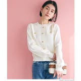 ゴールドボタンニットプルオーバー レディース | coca | 詳細画像16