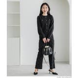 ゴールドボタンニットプルオーバー レディース | coca | 詳細画像10