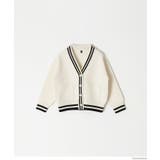 親子お揃いウーリーニットラインカーディガン キッズ | coca | 詳細画像13 