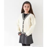 親子お揃いウーリーニットラインカーディガン キッズ | coca | 詳細画像10 