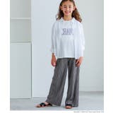 ［Charcoal］ | 親子お揃いシャイニーウェーブプリーツパンツ キッズ | coca