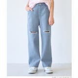 ダメージ加工デニムロングパンツ キッズ | coca | 詳細画像3