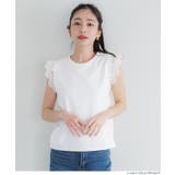 ［White］ | 肩レーストップス レディース | coca