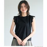 ［Black］ | 肩レーストップス レディース | coca