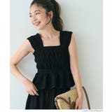 クロスシボシャーリングトップス レディース | coca | 詳細画像17