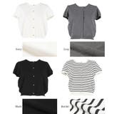 金ボタンニットトップス | coca | 詳細画像23 