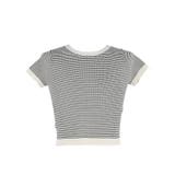 【WEB限定値下げ】ボーダーコンパクトニットトップス | coca | 詳細画像3 