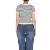 【WEB限定値下げ】ボーダーコンパクトニットトップス | coca | 詳細画像6 