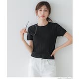 ［Black］ | ケーブルニットトップス【西山茉希様着用】 | coca