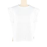 肩フリルノースリーブTシャツ レディース | coca | 詳細画像2