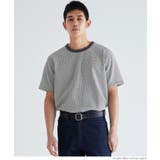 ［Charcoal］ | ジャカードボーダーTシャツ メンズ | coca