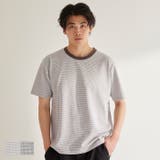ジャカードボーダーTシャツ メンズ | coca | 詳細画像1