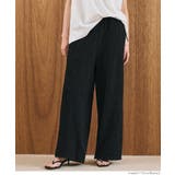［Black］ | クロスシャーリングサイドリボンパンツ レディース | coca
