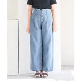 ［Lt.Blue］ | デニムハートボタンパンツ キッズ | coca