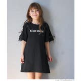 ［Black］ | オープンスリーブワンピース キッズ | coca