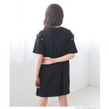 ボタンオープンショルダーTシャツワンピース キッズ | coca | 詳細画像8