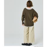 女性らしい抜け感を演出。ディープVネックニットトップス | coca | 詳細画像6