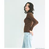 配色デザインで魅せる、アンゴラタッチ配色ハイネックニット | coca | 詳細画像17