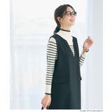 配色デザインで魅せる、アンゴラタッチ配色ハイネックニット | coca | 詳細画像26