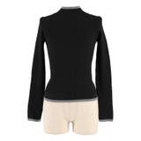 配色デザインで魅せる、アンゴラタッチ配色ハイネックニット | coca | 詳細画像4