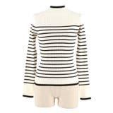 配色デザインで魅せる、アンゴラタッチ配色ハイネックニット | coca | 詳細画像5