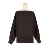 シンプルに映える、抜け感ボートネックドルマンニット | coca | 詳細画像2