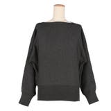 シンプルに映える、抜け感ボートネックドルマンニット | coca | 詳細画像3