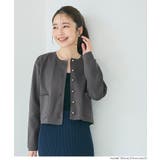 ゴールドボタンクルーネックニットカーディガン | coca | 詳細画像11