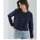 ゴールドボタンクルーネックニットカーディガン | coca | 詳細画像18