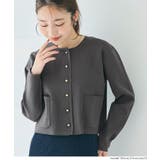 ゴールドボタンクルーネックニットカーディガン | coca | 詳細画像7