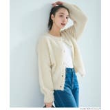 ふんわり柔らか、抜け感を演出するブラッシュドブークレカーディガン | coca | 詳細画像10 