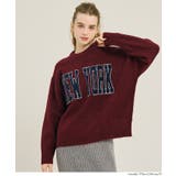 ［Wine］ | アソートワッペンニットトップス | coca