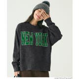 ［Charcoal］ | アソートワッペンニットトップス | coca